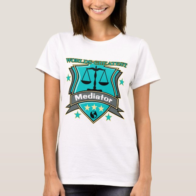 T-shirt Le plus grand médiateur du monde juridique (Devant)