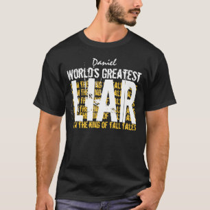 T-shirt Le plus grand MENTEUR A004 drôle des mondes