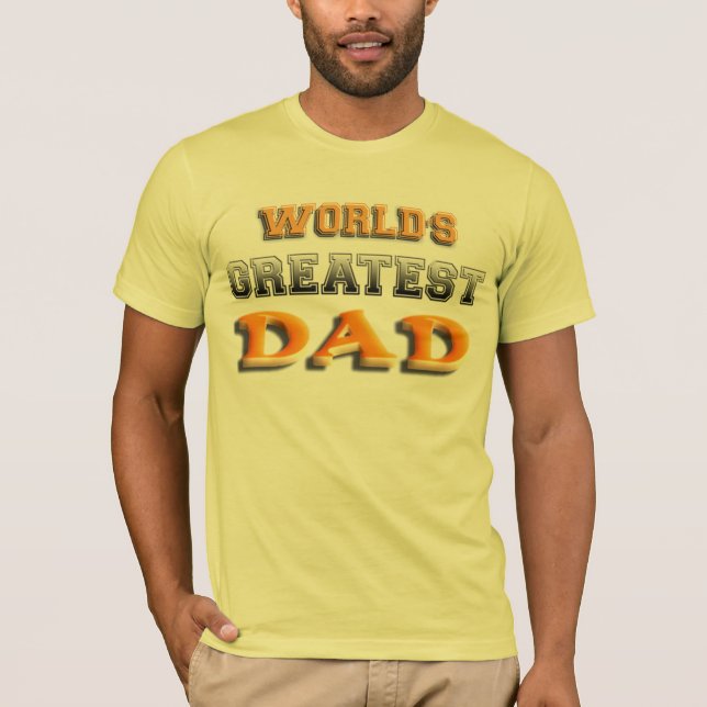 T-shirt Le plus grand papa du monde (Devant)