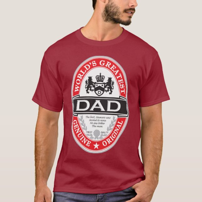 T-shirt Le plus grand papa du monde (Devant)