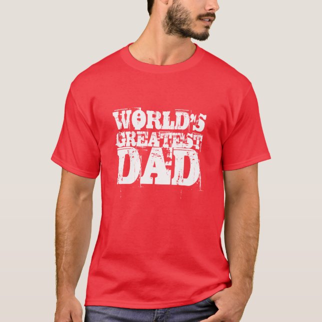 T-SHIRT LE PLUS GRAND PAPA DU MONDE (Devant)