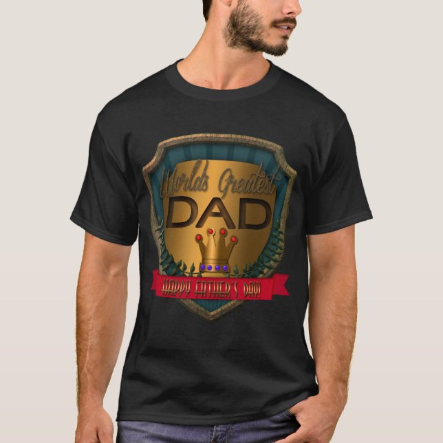 T-shirt Le plus grand papa du monde | Bonne Fête des pères (Devant)