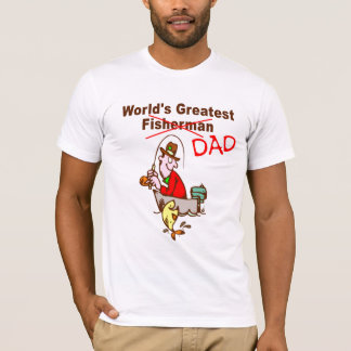 T-shirt Le plus grand papa du pêcheur du monde