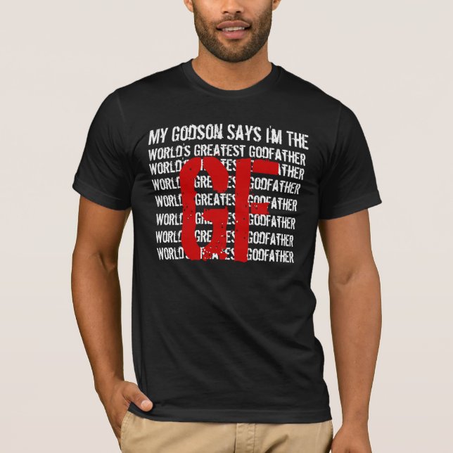 T-shirt Le plus grand parrain Ver2 du monde (Devant)