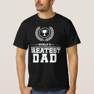T-shirt Le plus grand paternel du monde Trophée de père Fa