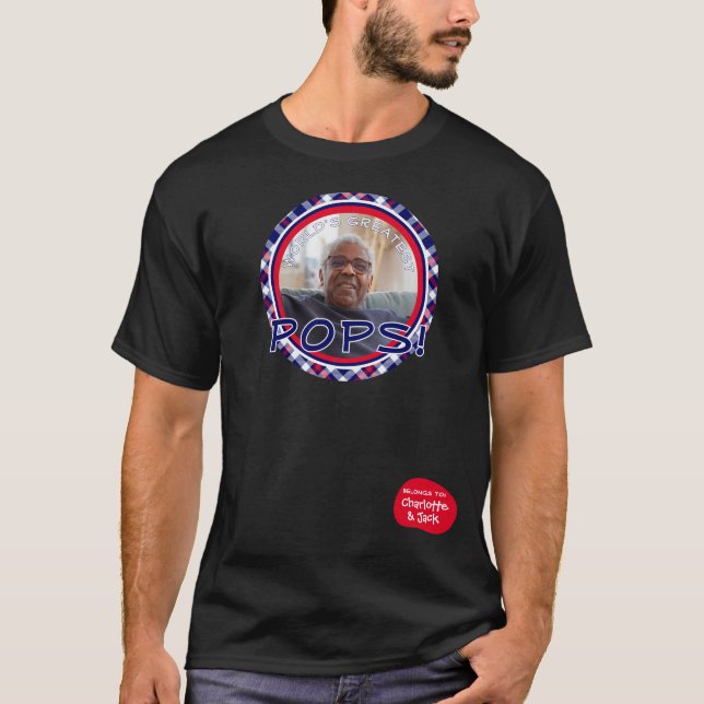 T-shirt Le plus grand pop du monde appartient à la Chemise (Devant)