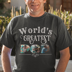 T-shirt Le plus grand POP du monde avec 3 cadres photo