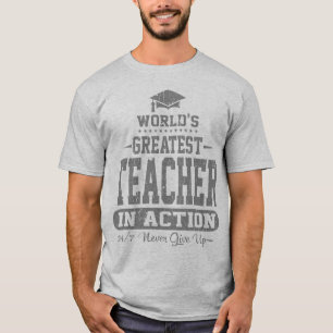 T-shirt Le plus grand professeur du monde dans l'action
