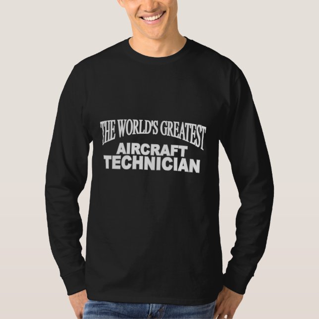 T-shirt Le plus grand technicien des avions du monde (Devant)