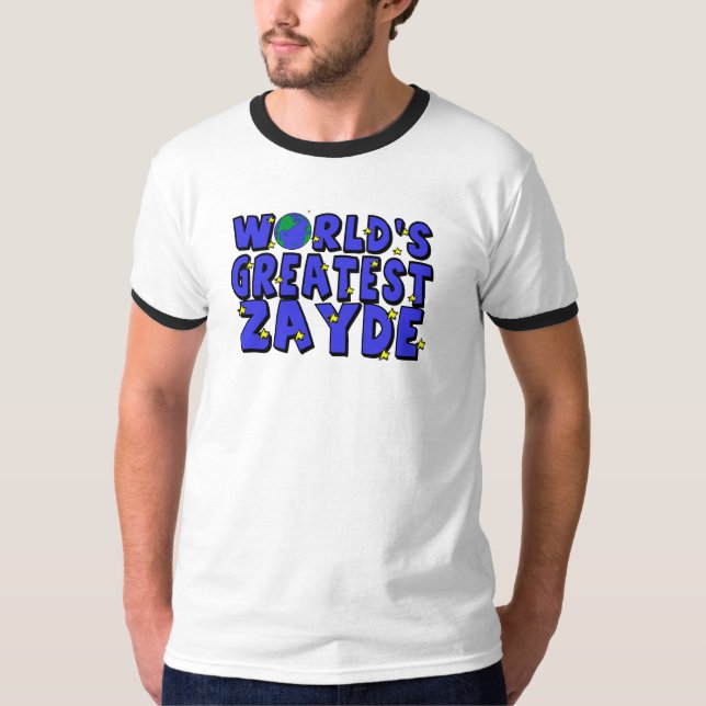 T-shirt Le plus grand Zayde du monde (Devant)