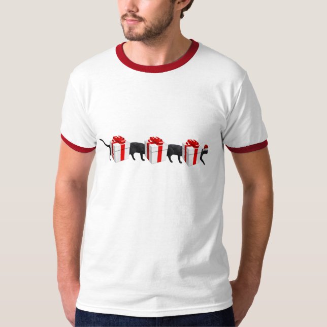 T-shirt Le plus long chat du monde (Devant)