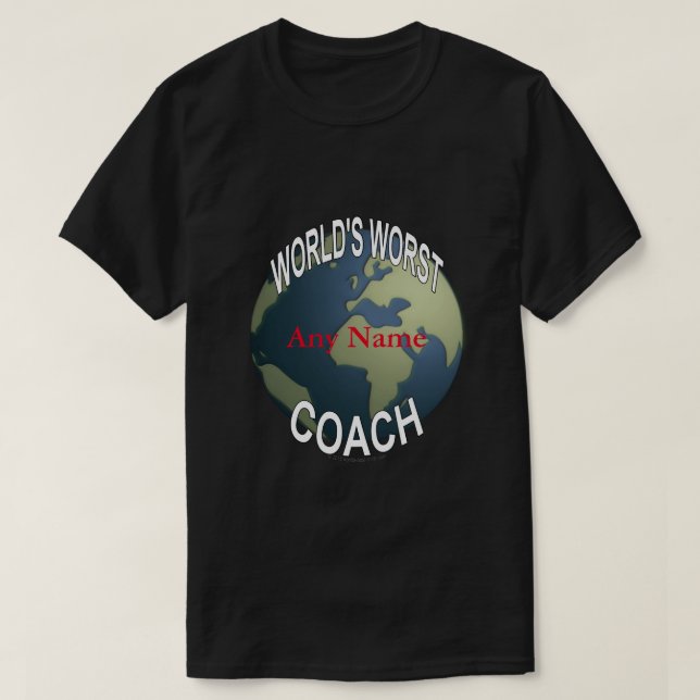 T-shirt Le plus mauvais entraîneur du monde (Design devant)