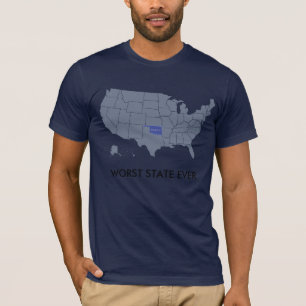 T-shirt Le plus mauvais état de l'Oklahoma jamais