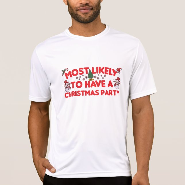 T-shirt le plus susceptible d'avoir une fête de Noël (Devant)