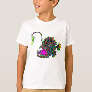 T-shirt Le poisson de pêcheur à  la ligne électrique