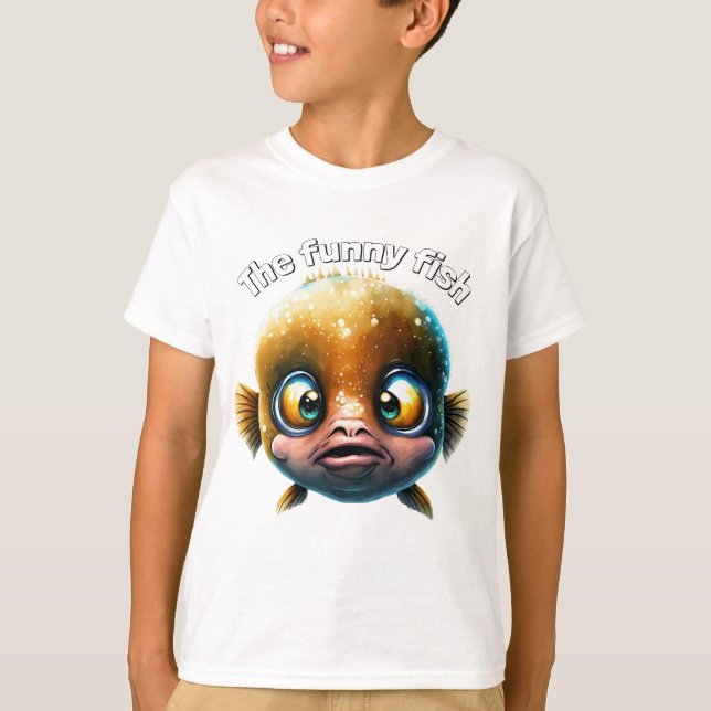 T-shirt Le poisson drôle : amusons-nous (Devant)