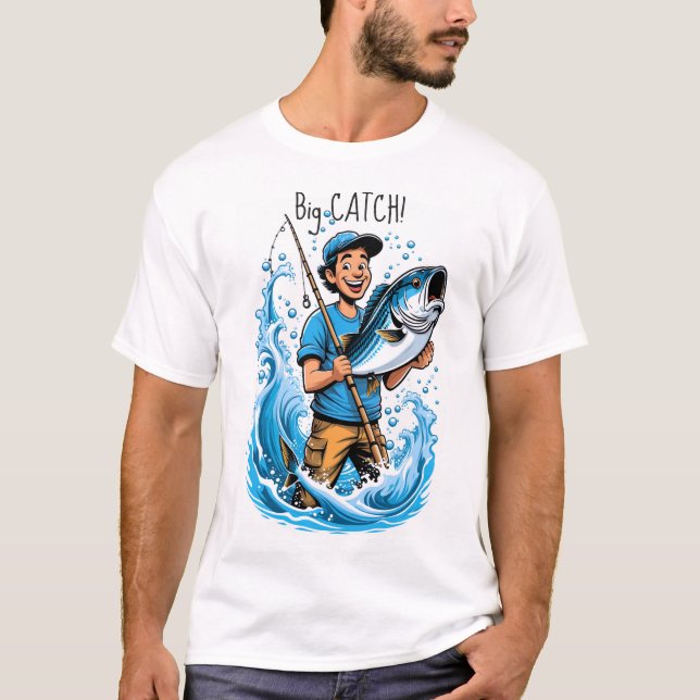 T-shirt Le poisson pêché (Devant)
