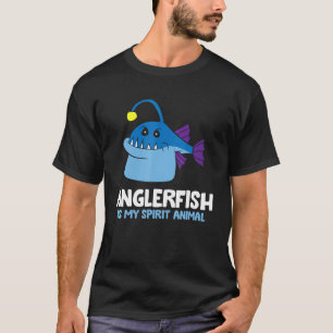 T-shirt Le poisson-pêcheur est mon esprit animal profond d