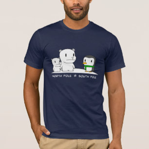 T-shirt Le Pôle du nord et du sud