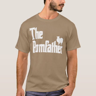 T-shirt Le PomPère Drôle de Papa Chien Poméranien Cadeaux 