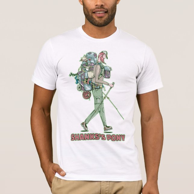 T-shirt Le poney de Shanks randonneur drôle marche (Devant)