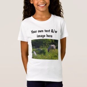 T-Shirt Le poney des filles ou leurs propres mots, leur pr