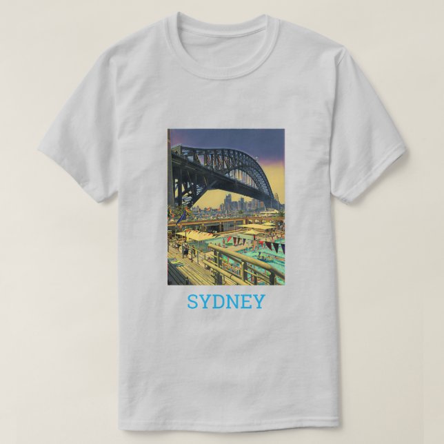 T-shirt Le pont du port de Sydney (Design devant)