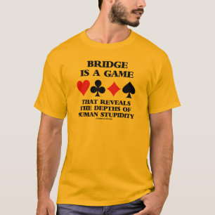 T-shirt Le pont est un jeu indique des profondeurs de