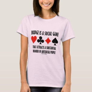 T-shirt Le pont est un jeu social attire les personnes