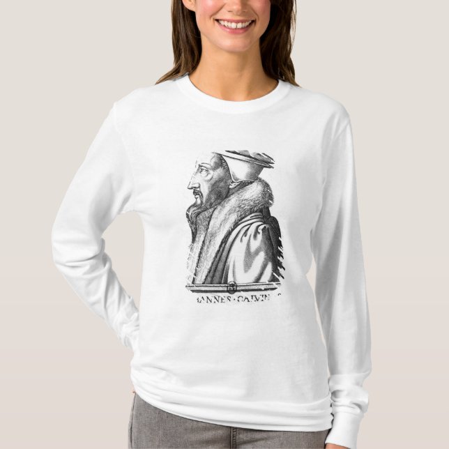 T-shirt Le portrait de Jean Calvin a vieilli 53, 1564 (Devant)