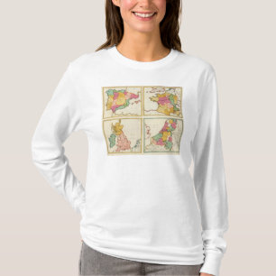 T-shirt Le Portugal, Espagne, Allemagne, Angleterre,