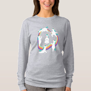 T-shirt Le Pose de Yoga Unicorne