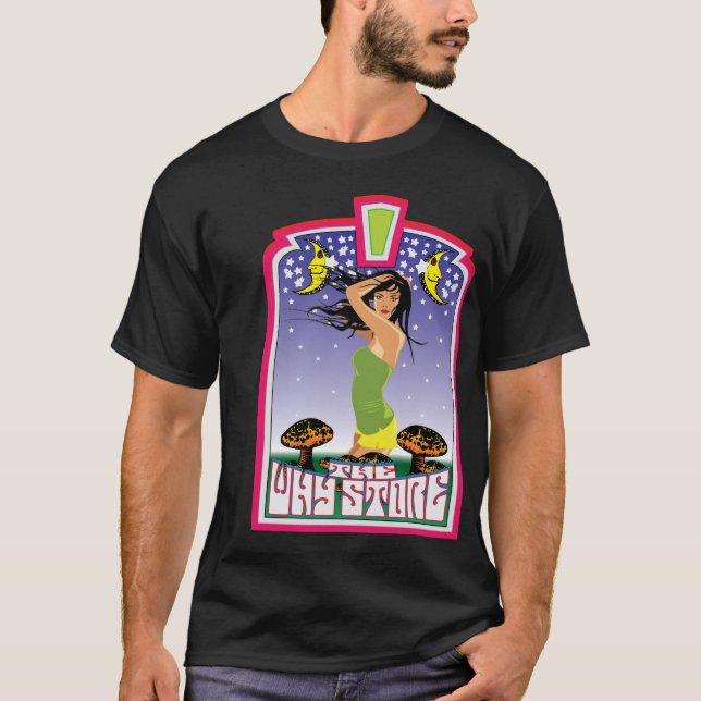 T-shirt Le pourquoi fille d'affiche de magasin (Devant)