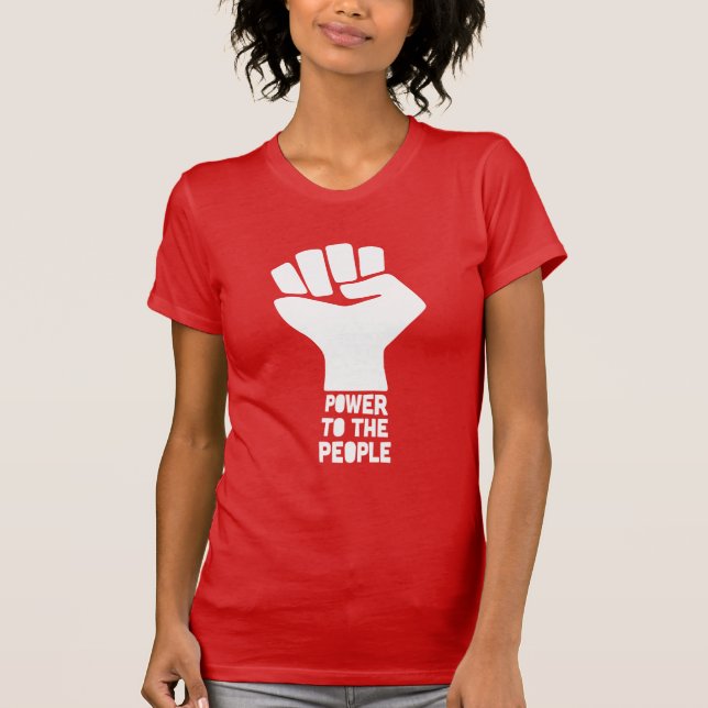 T-shirt Le pouvoir au peuple (Devant)