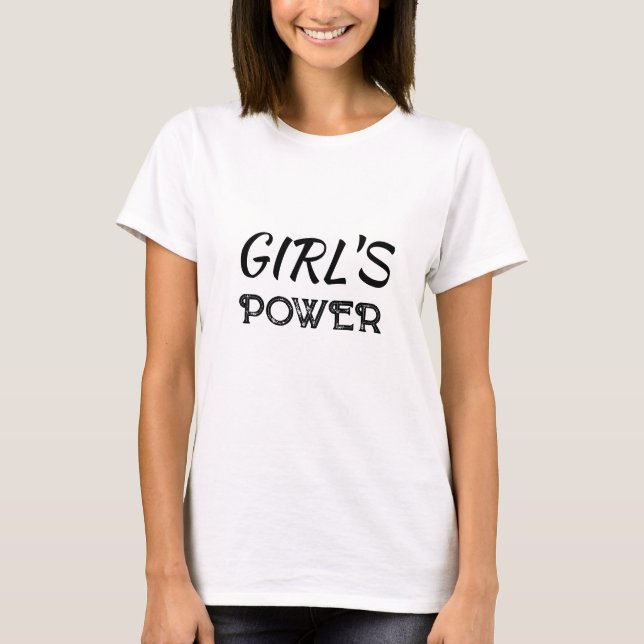 T-SHIRT LE POUVOIR DE LA FILLE (Devant)