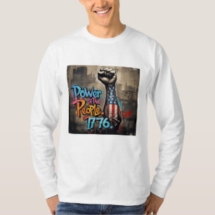T-shirt Le Pouvoir Du Peuple 1776 Premier Homme