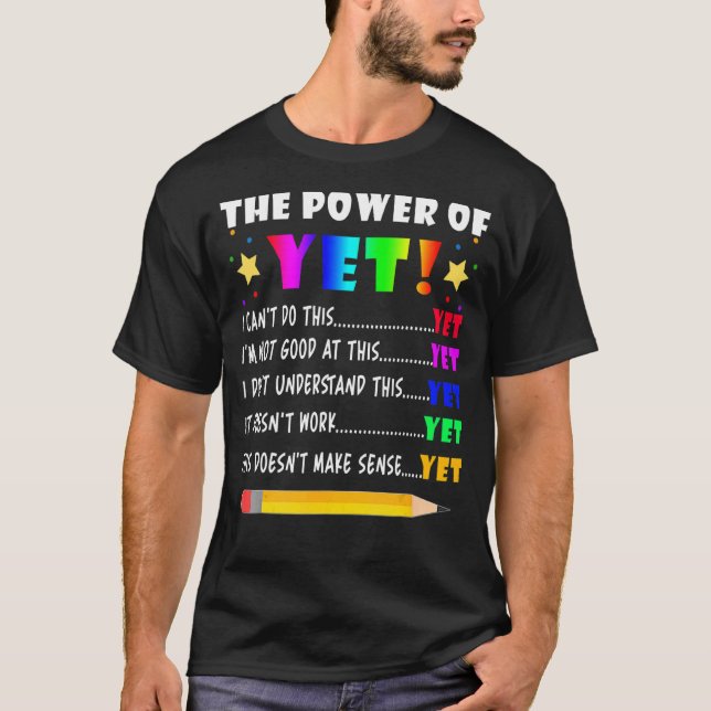 T-shirt Le Pouvoir D'Un Enseignant De Croissance Inspirati (Devant)