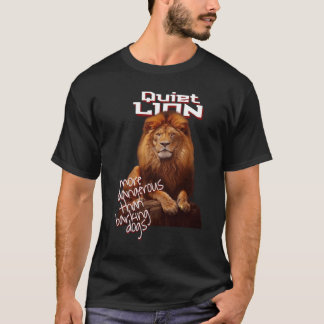 T-shirt Le pouvoir silencieux d'un lion pour la jeunesse