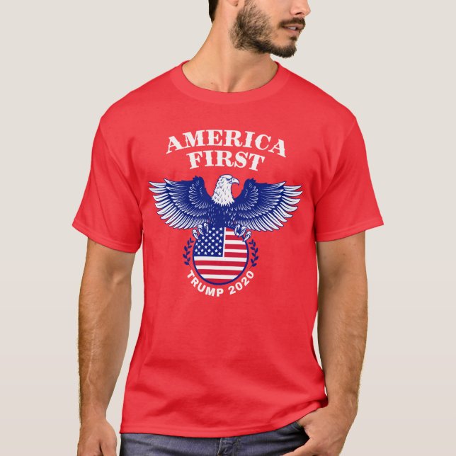 T-shirt Le premier aigle à l'emporter de l'Amérique en 202 (Devant)