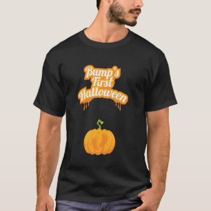 T-shirt Le premier Citrouille de bébé de Bump marche sur H