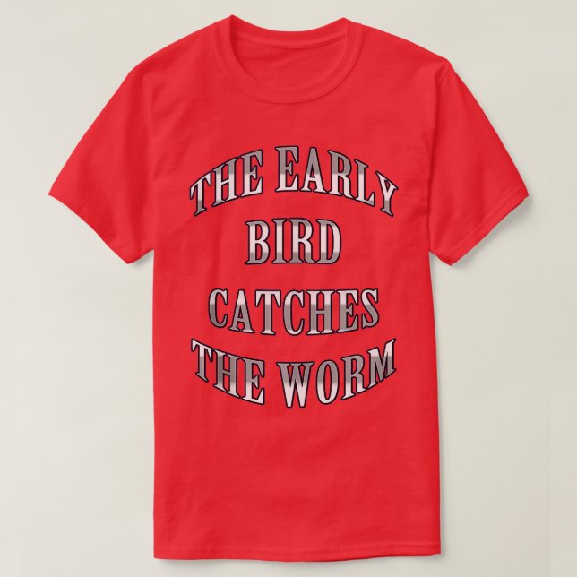 T-shirt Le premier oiseau attrape le ver Débardeur (Design devant)