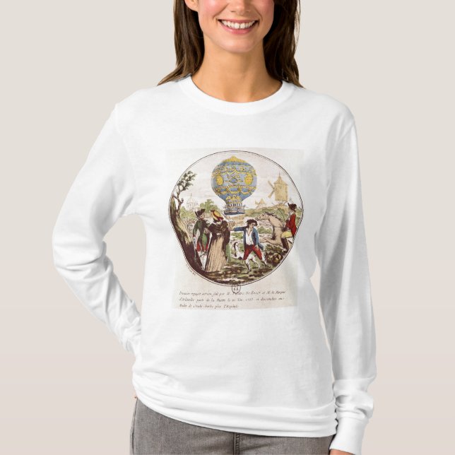 T-shirt Le premier voyage aérien par Monsieur Francois (Devant)