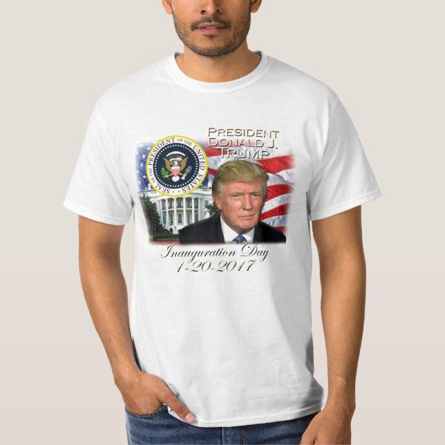 T-shirt Le Président Donald J. Trump Inauguration (Devant)