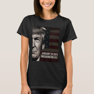 T-shirt Le Président Donald Trump 2025 Date d'ouverture