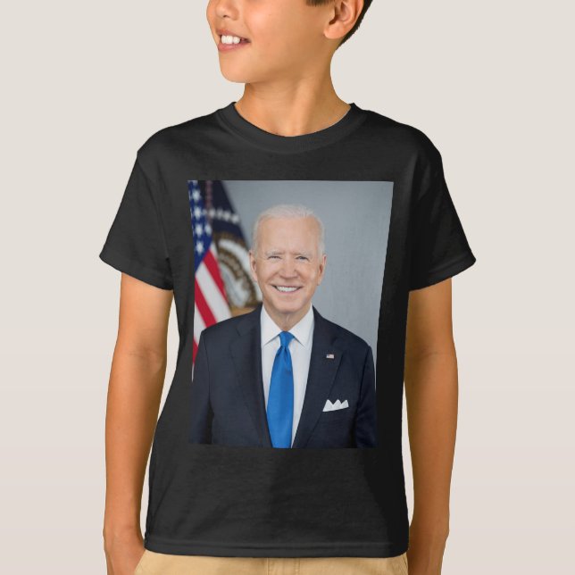 T-shirt Le président Joe Biden Portrait de la Maison Blanc (Devant)