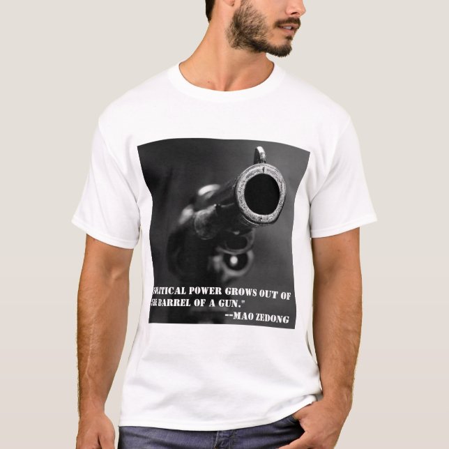 T-shirt Le président Mao sur le pouvoir politique (Devant)