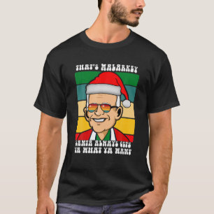 T-shirt Le Président père Noël Joe Biden Qui Malarkey Est