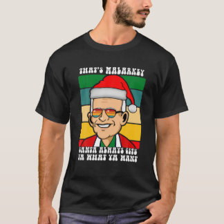 T-shirt Le Président père Noël Joe Biden Qui Malarkey Est