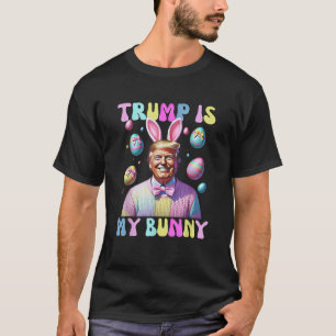 T-shirt Le Président Trump Trump Drôle Trump est mon lapin