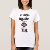 Le prêtre Dachshund Soyez fort et courageux